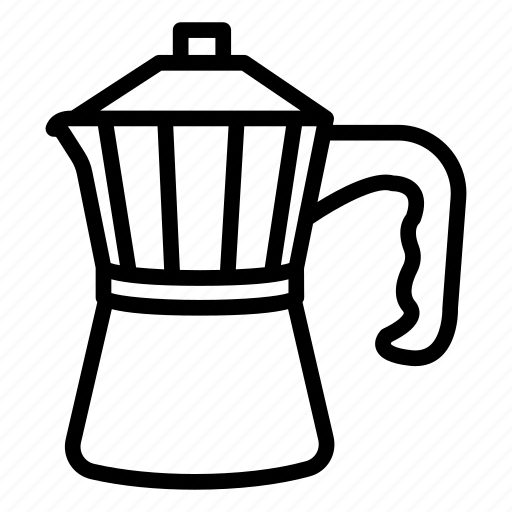Boiled, coffee, coffeemaker, household, moka, pot icon - Download on Iconfinder