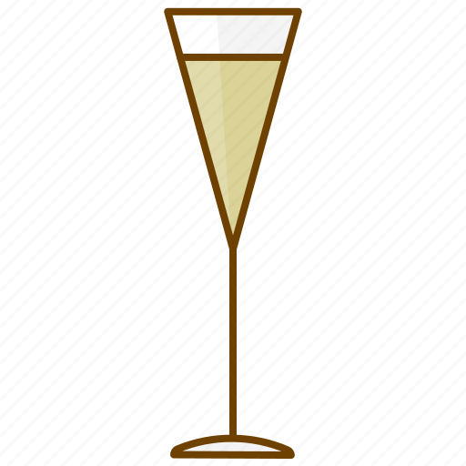 Champagne, drink, glass, party, sparkling wine, white wine, wine icon - Download on Iconfinder