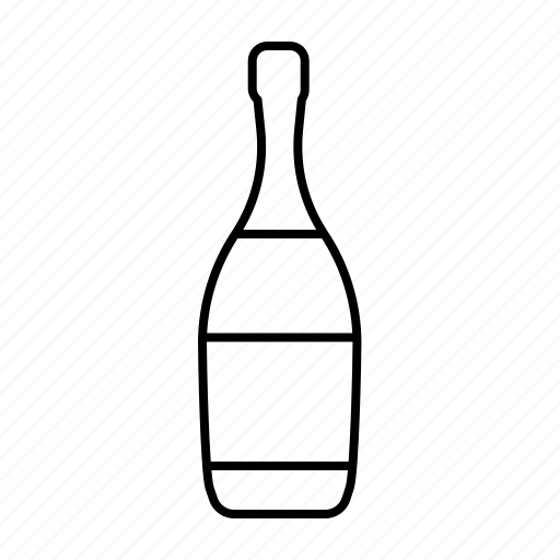 Beverage, bottle, champagne, drink, party, sparkling wine, wine icon - Download on Iconfinder