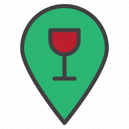 Bar, location, wine, glass icon - Download on Iconfinder