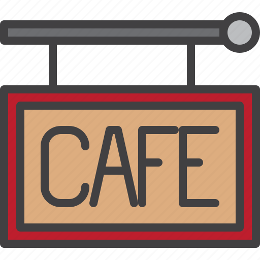 Cafe, restaurant, hanging, board icon - Download on Iconfinder