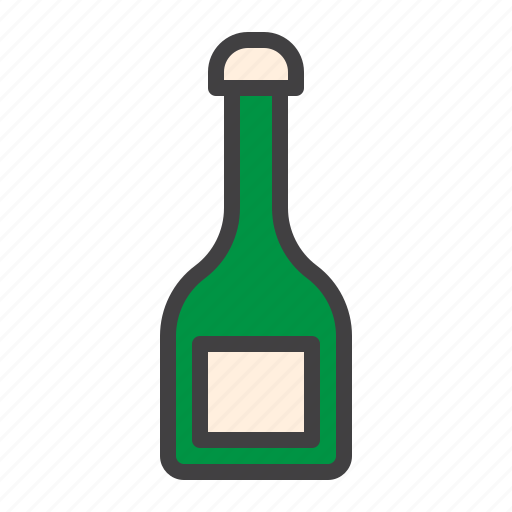 Champagne, bottle, wine, glass icon - Download on Iconfinder
