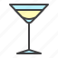 cocktail, glass, martini, bar 