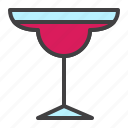 cocktail, margarita, glass, bar