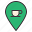 coffee, shop, location, cup 