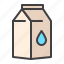 milk, pack, drink, box 
