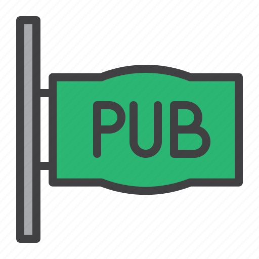 Pub, beer, hanging, board icon - Download on Iconfinder