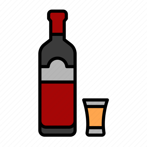 Alcohol, drink, bottle, shot, tequila, bar, vodka icon - Download on Iconfinder