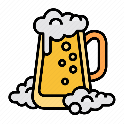 Drink, beverage, bar, alcohol, glass, beer, mug icon - Download on Iconfinder