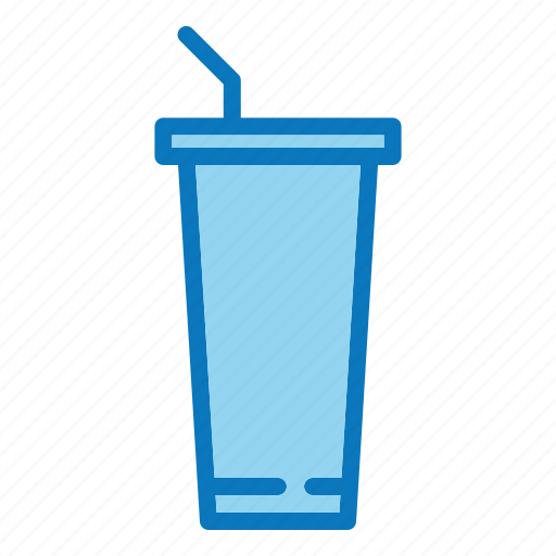 Drink, beverage, glass, cup, soda, soft drink, straw icon - Download on Iconfinder