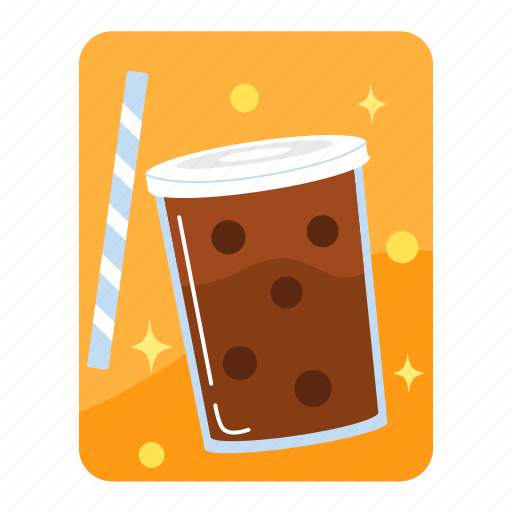 Drink, beverage, restaurant, cafe, bubble tea, milk tea, pearl icon - Download on Iconfinder