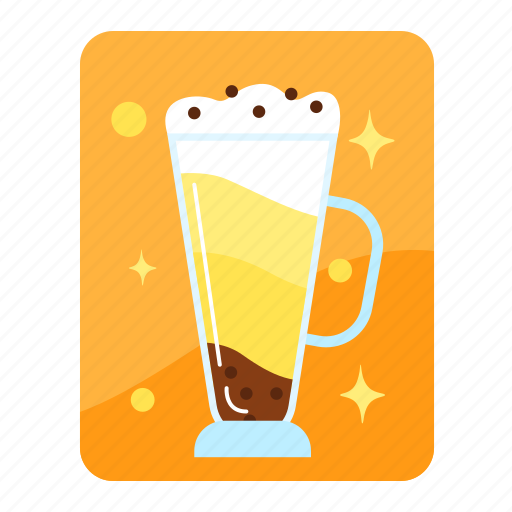 Drink, beverage, restaurant, cafe, latte macchiato, coffee, cold drink icon - Download on Iconfinder