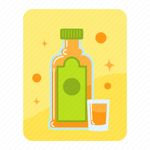 Drink, beverage, restaurant, cafe, tequila, bottle, shot icon - Download on Iconfinder