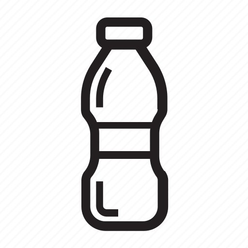 Beverage, bottle, drink, empty, outline, plastic, water icon - Download on Iconfinder