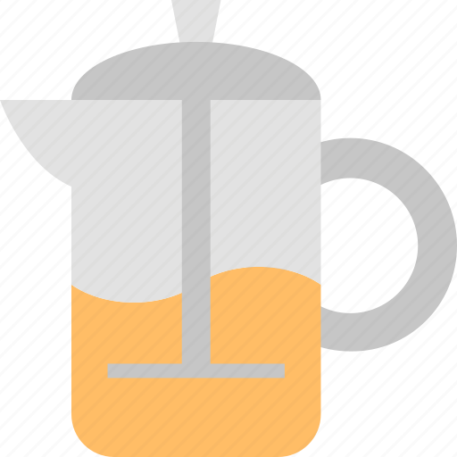 French, press, beaker, beverage, drink, tea, teapot icon - Download on Iconfinder