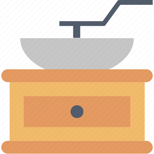 Coffee, grinder, grind, kitchen, mechanism, mill icon - Download on Iconfinder