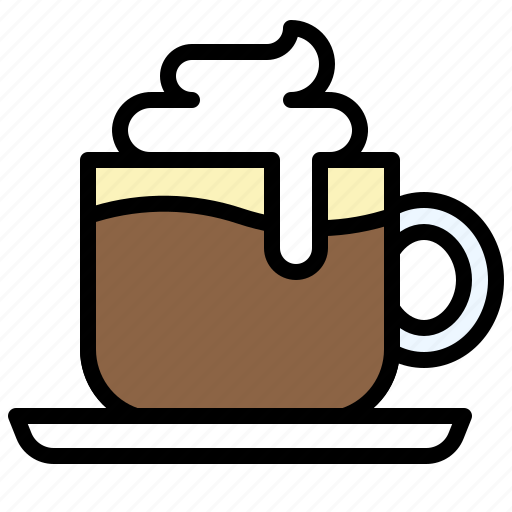 Beverage, chocolate, coffee, drinks, whipped cream icon - Download on Iconfinder