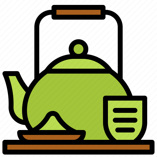 Beverage, drinks, greentea, matcha, tea, teacup, teapot icon - Download on Iconfinder