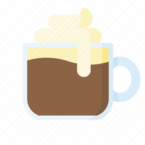 Beverage, chocolate, coffee, drinks, whipped cream icon - Download on Iconfinder