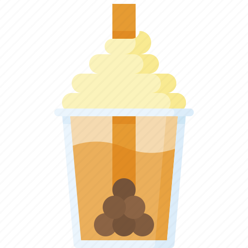 Beverage, boba tea, drinks, milk tea, pearl milk tea icon - Download on Iconfinder
