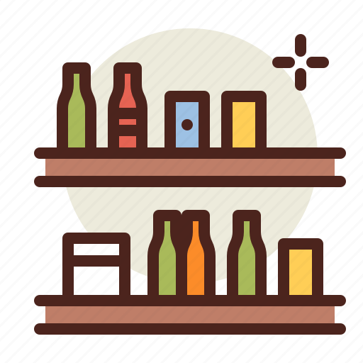 Bar, beverage, liquid, shelves icon - Download on Iconfinder