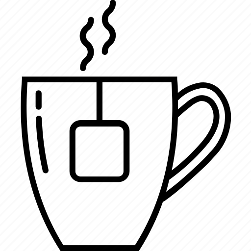 Glass, mug, coffee, hot, tea, black, drinks icon - Download on Iconfinder