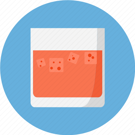 Glass, glass of rum, ice, liquor, rum icon - Download on Iconfinder