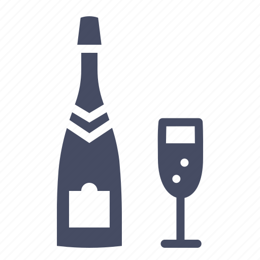 Alcohol, bottle, celebrate, champagne, cheers, drink, glass icon - Download on Iconfinder