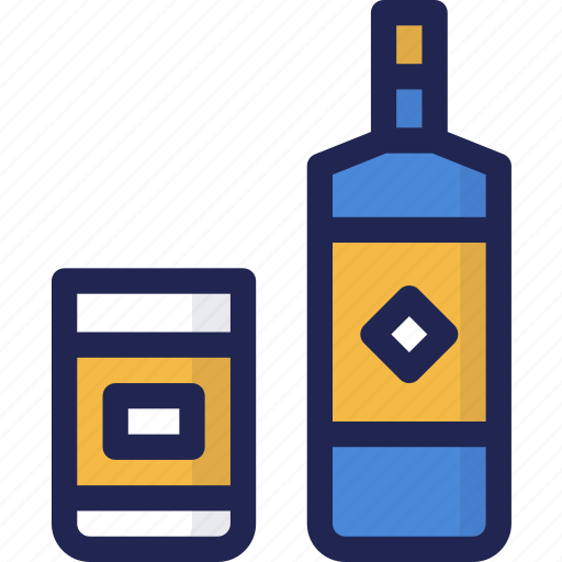 Alcohol, beverage, bottle, brandy, drink, glass icon - Download on Iconfinder