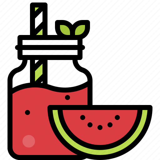 Beverage, drinks, fruit, healthy, juice, smoothie, watermelon icon - Download on Iconfinder
