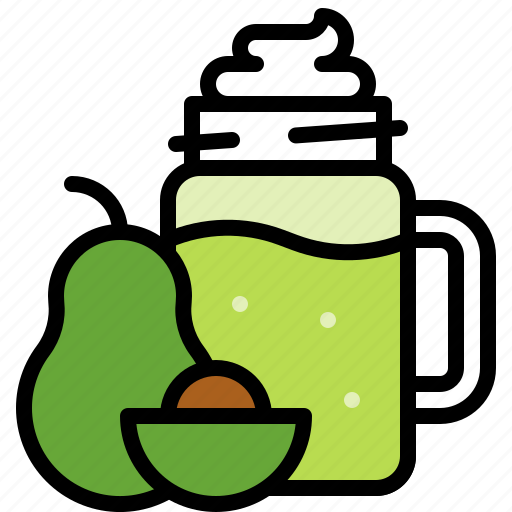 Avocado, beverage, drinks, fruit, healthy, juice, smoothie icon - Download on Iconfinder