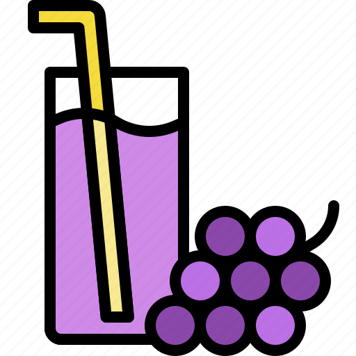 Beverage, drinks, fruit, grape, healthy, juice icon - Download on Iconfinder