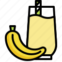 banana, beverage, drinks, fruit, healthy, juice, smoothie