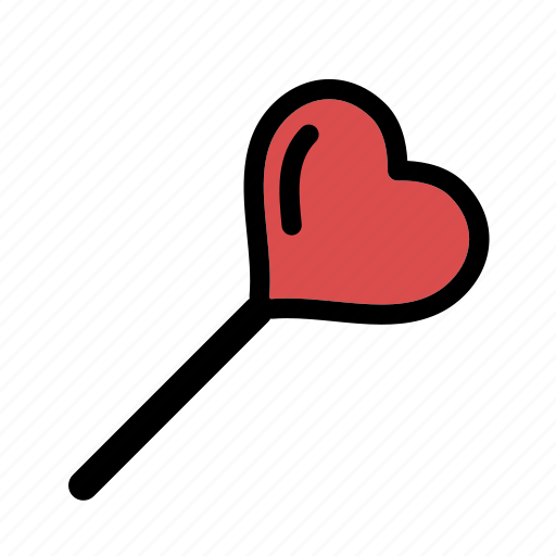 Candy, heart, heart candy, lollipop, love, treats icon - Download on Iconfinder