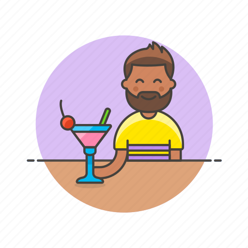 Cocktail, pub, restaurant, bar, beverage, glass, man icon - Download on Iconfinder