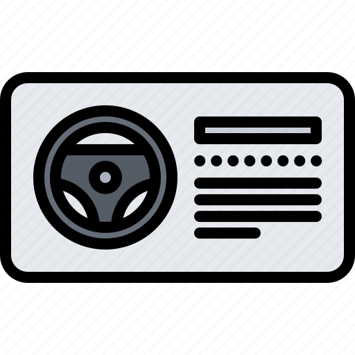 Driving, license, map, steering, wheel, driver icon - Download on Iconfinder