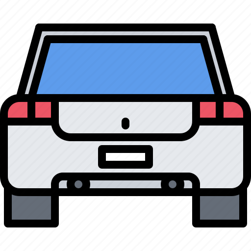 Car, transport, rear, view, driver, driving icon - Download on Iconfinder