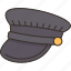 hat, cap, driver, chauffeur, uniform 