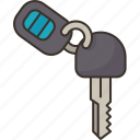 key, car, vehicle, start, lock