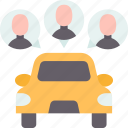 carpooling, car, sharing, passenger, travel