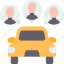 carpooling, car, sharing, passenger, travel 