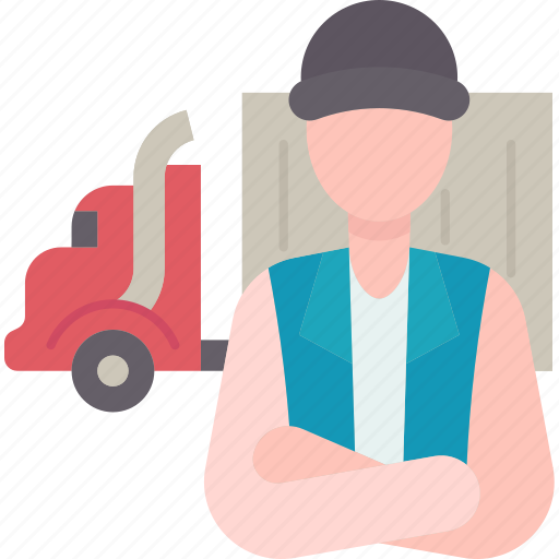 Driver, truck, industry, freight, transportation icon - Download on Iconfinder