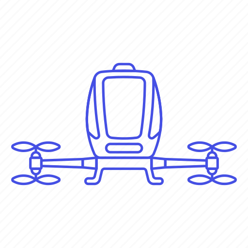 Aerial, passengers, aircraft, vehicle, taxi, drone icon - Download on Iconfinder