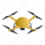 drone, gold, isometric, round, sport 