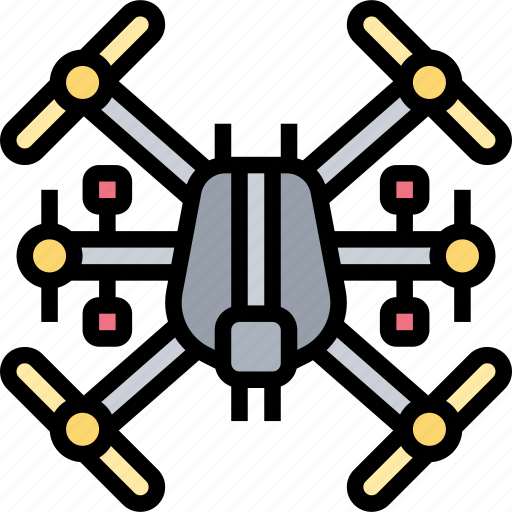 Hexacopter, drone, multicopter, multirotor, propeller icon - Download on Iconfinder