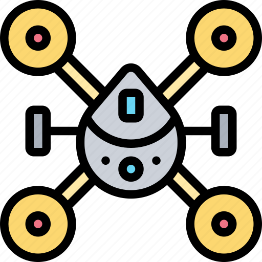 Multicopter, drone, multirotor, propeller, aircraft icon - Download on Iconfinder
