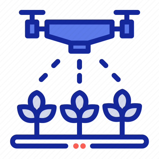 Drone, watering, spray, agriculture, smart, farm, farming icon - Download on Iconfinder