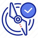 propeller, drone, wing, checkmark, part