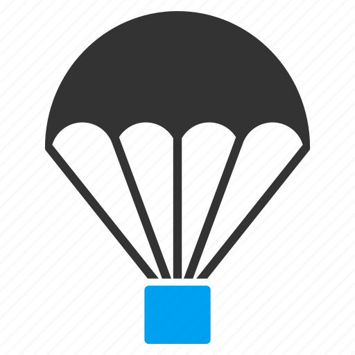 Parachute, chute, drop, parachutism, landing, sky diving, skydiving icon - Download on Iconfinder