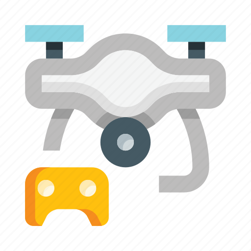 Drone, quadcopter, delivery, robot, quadrocopter, gadget, joystick icon - Download on Iconfinder